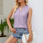 Spliced Lace V-Neck Tank