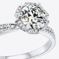 925 Sterling Silver 1 Carat Moissanite Ring