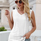 Eyelet V-Neck Tank