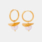 18K Gold-Plated Bead Dangle Earrings