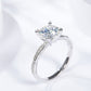 1.5 Carat Moissanite Side Stone Ring