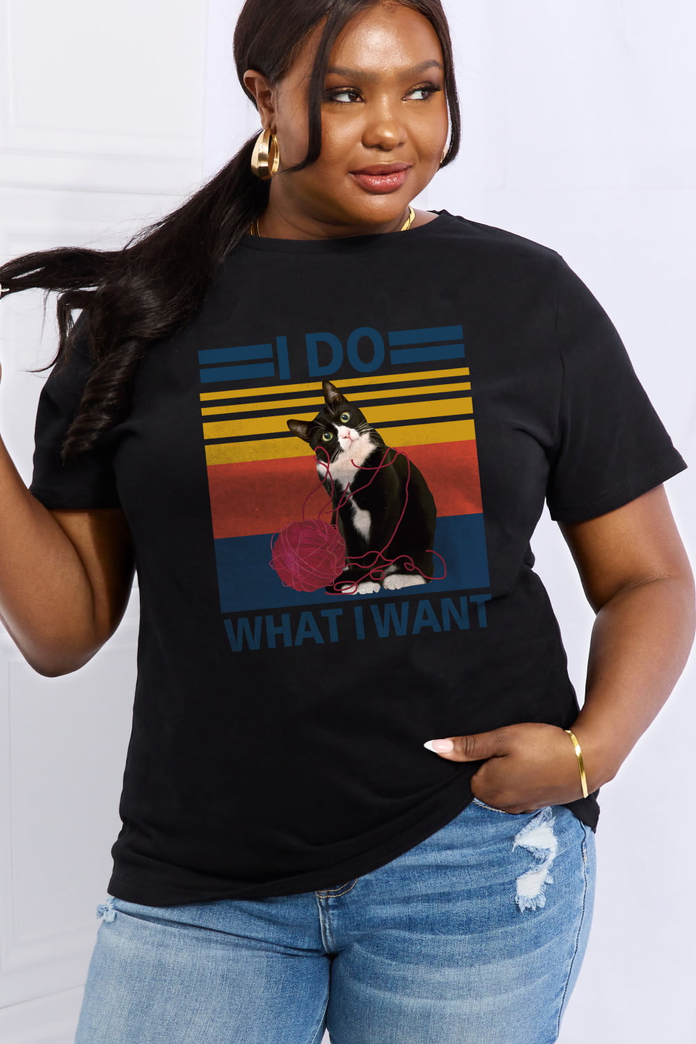 I DO WHAT I WANT Graphic Cotton Tee