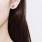 Moissanite Floral-Shaped Stud Earrings