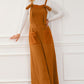 Pocketed Square Neck Wide Strap Jumpsuit