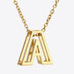A to J Letter Pendant Necklace