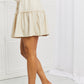 Zenana Carefree Linen Ruffle Skirt