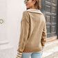 Johnny Collar Drop Shoulder Sweater