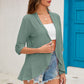 Half Sleeve Open Front Cardigan