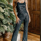 Scoop Neck Cami and Bootcut Pants Set