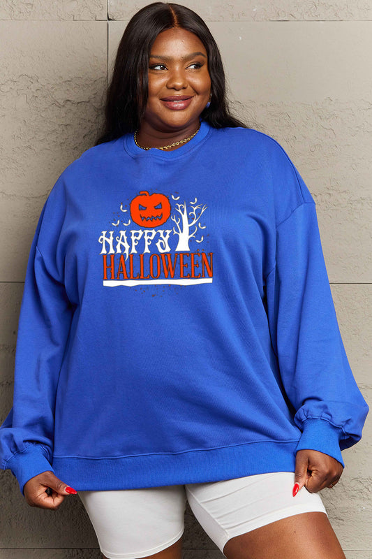 HAPPY HALLOWEEN Graphic Sweatshirt