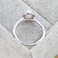 Opal 925 Sterling Silver Halo Ring