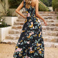 Floral One-Shoulder Sleeveless Dress with Pockets