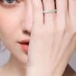 Can't Stop Your Shine Moissanite Platinum-Plated Ring