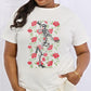 Skeleton & Rose Graphic Cotton Tee