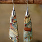 Handmade Natural Stone Dangle Earrings