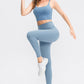 Slim Fit Wide Waistband Long Sports Pants