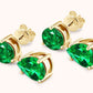 Lab-Grown Emerald Drop Earrings
