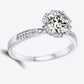 925 Sterling Silver 1 Carat Moissanite Ring