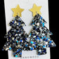 Christmas Tree Acrylic Dangle Earrings
