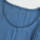 Ruffled V-Neck Flounce Sleeve Textured Dress