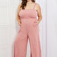 Only Exception Full Size Striped Jumpsuit
