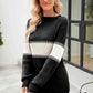 Contrast Round Neck Sweater