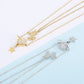 Unicorn and Star Shape Double-Layered Pendant Necklace