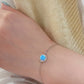 Opal Platinum-Plated Bracelet