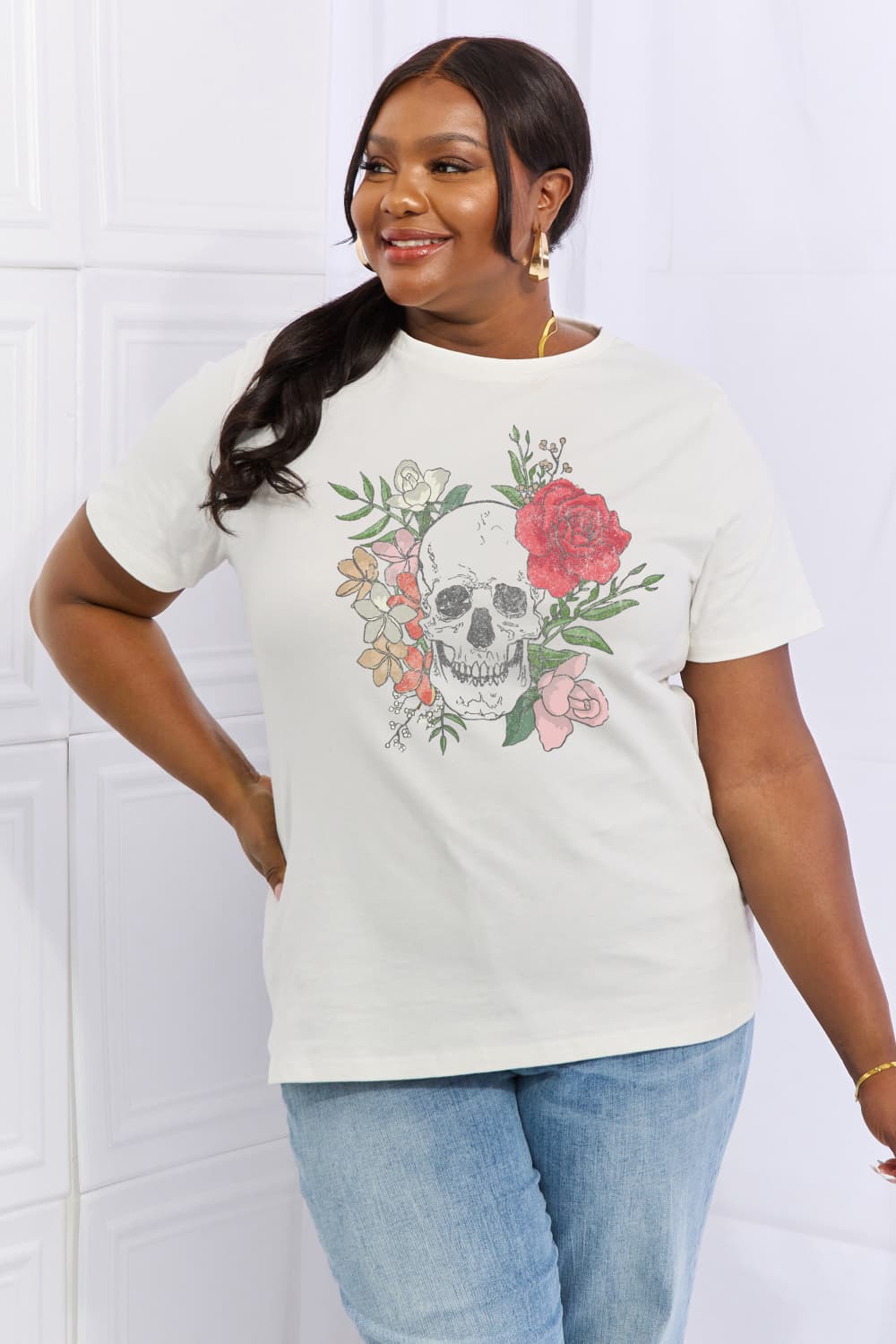 Skull Graphic Cotton Tee