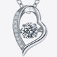 925 Sterling Silver Moissanite Pendant Necklace