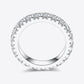 2.3 Carat Moissanite 925 Sterling Silver Eternity Ring