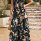 Floral One-Shoulder Sleeveless Dress with Pockets