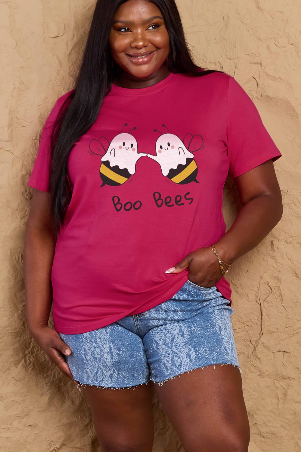 BOO BEES Graphic Cotton T-Shirt