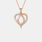 Moissanite 925 Sterling Silver Heart Shape Necklace