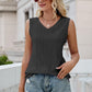 Eyelet V-Neck Tank