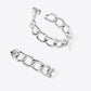 Chain C-Hoop 925 Sterling Silver Earrings