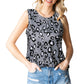 Leopard Round Neck Tank