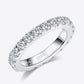 2.3 Carat Moissanite 925 Sterling Silver Eternity Ring