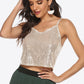 Sequin Cropped Cami