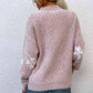 Four Leaf Clover Mock Neck Sweater