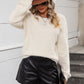 Lace Detail Cutout Long Sleeve Pullover Sweater