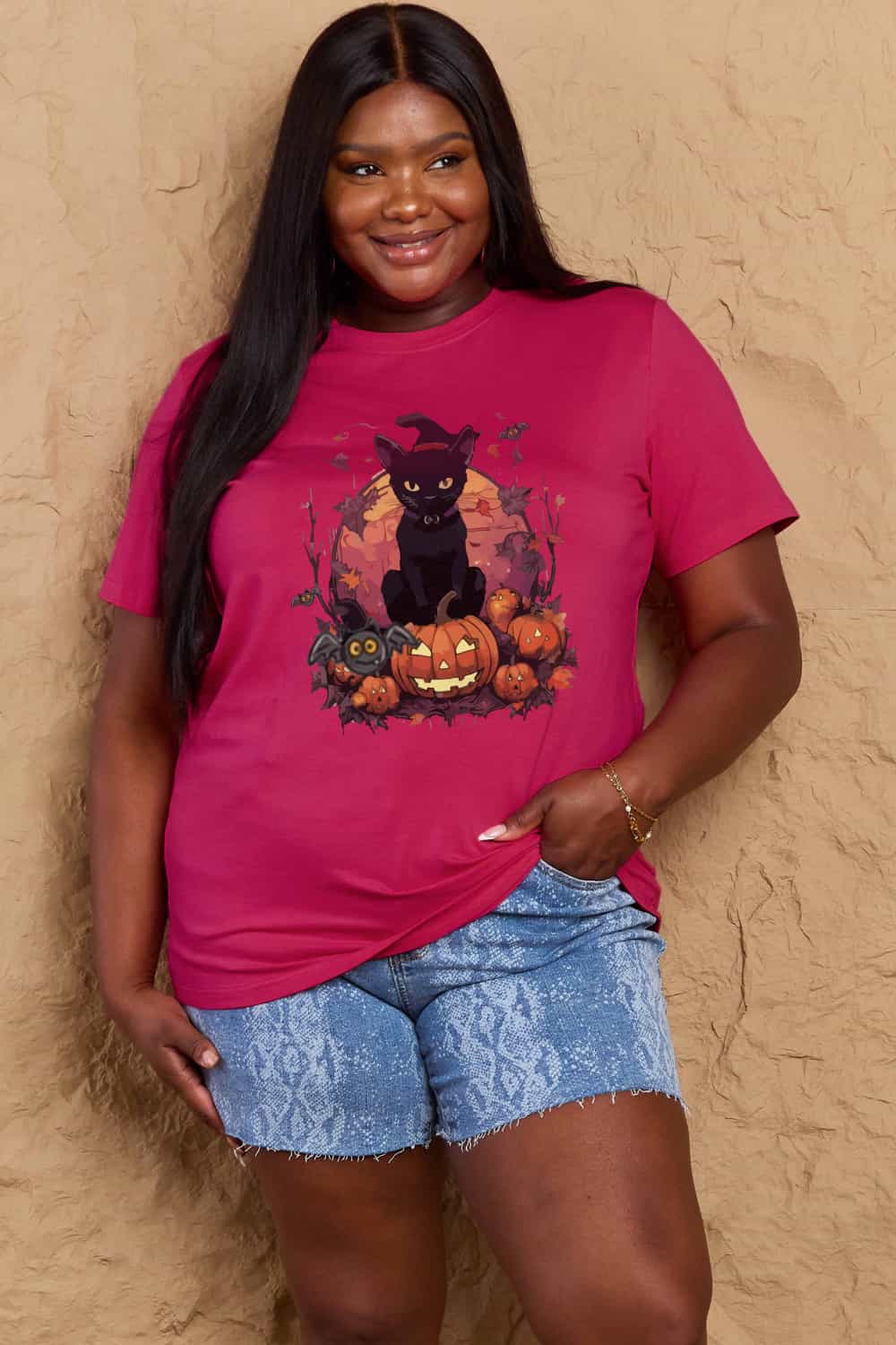Halloween Theme Graphic T-Shirt