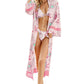 Floral Open Front Duster Cover Up