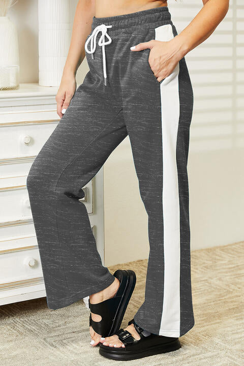 Side Stripe Drawstring Pants