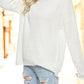 Turtleneck Drop Shoulder Long Sleeve Sweater