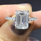 5 Carat Moissanite Side Stone Ring