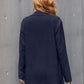 Corduroy Long Sleeve Longline Blazer with Pockets