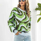 Round Neck Dropped Shoulder Sweater