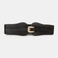 Wide Elastic Belt with Alloy Buckle