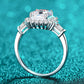 So Much Shine 2 Carat Moissanite Sterling Silver Ring